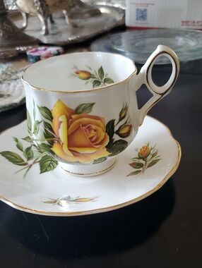 Rosina Cup Saucer Yellow Rose England